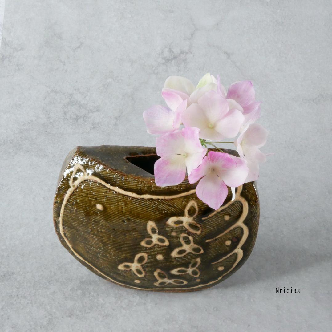 紫陽花 クレイフラワー 短い ピンク ✿ NO,A1-P2SS