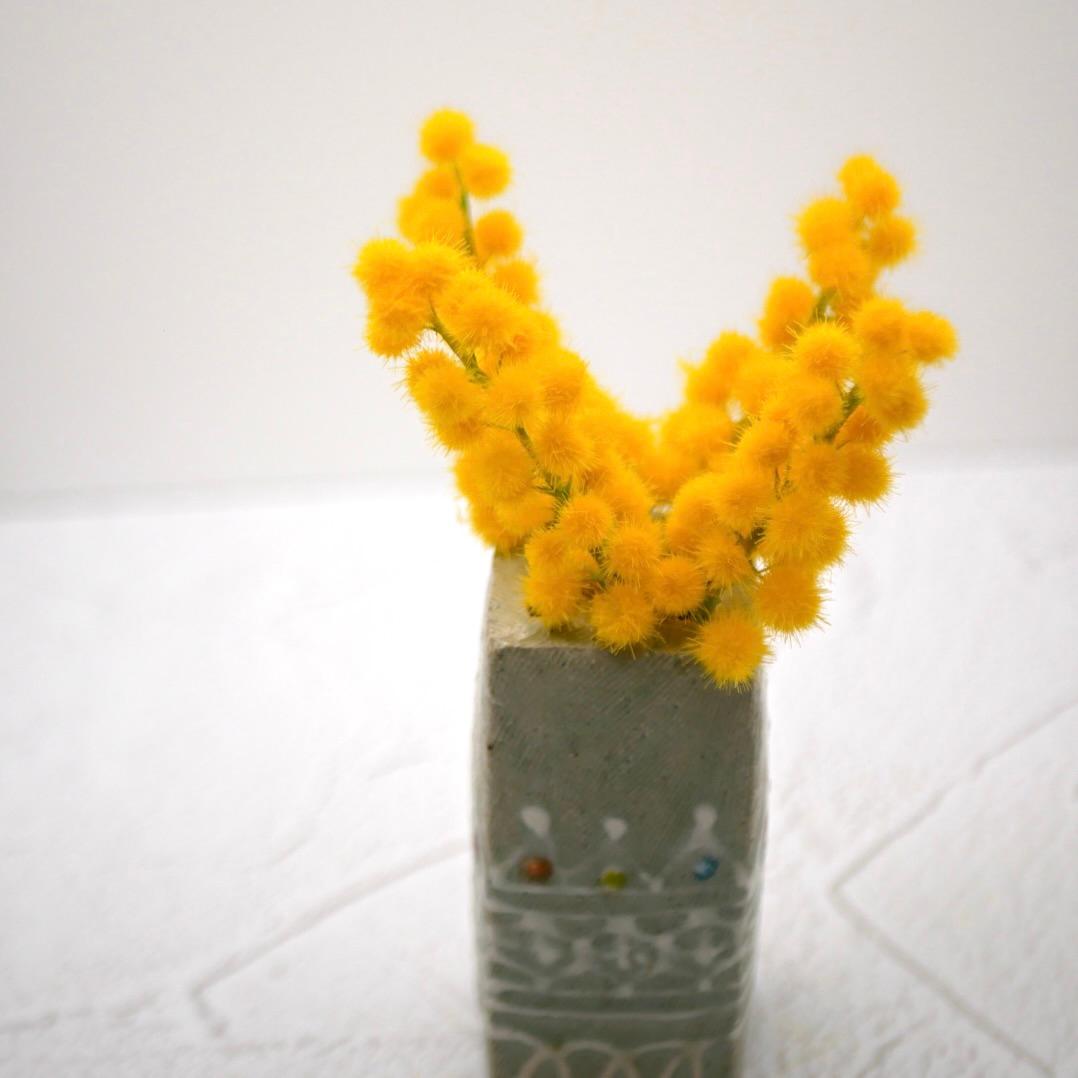 ミモザ クレイフラワー 撮影用 M6-4M1枚目の画像